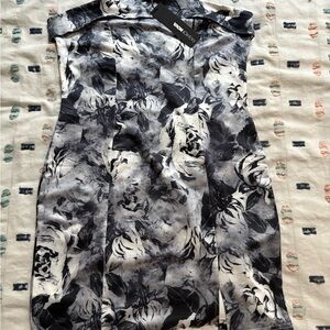 NWT Fashionnova Black and White Floral Dress